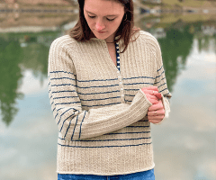 Trillium Lake Tee Top Knitting Pattern Pullover — Knit for the Soul by Kay  Hopkins